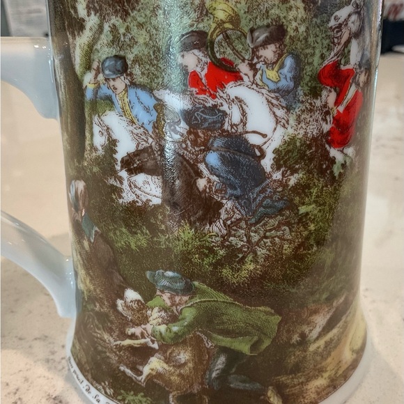 2 Beautiful Vintage Kaiser W. Germany Mugs/Hunting Theme Hounds & Horses - Picture 8 of 11